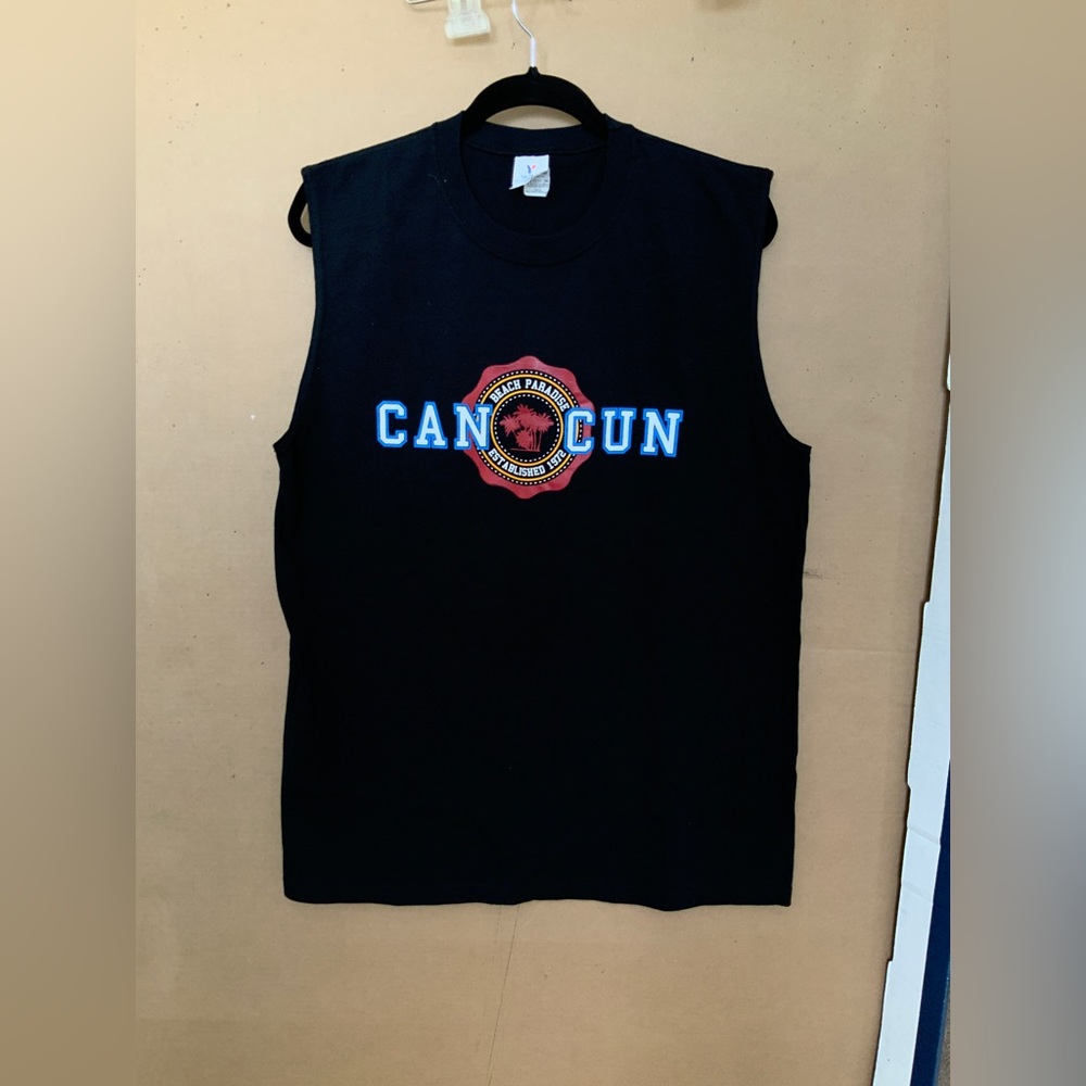TANK TOP. BUNDLE BONANZA, CANCUN SPELL OUT. Real Deal.